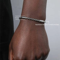 Men Simple Style Stainless Steel Link Chain Bracelet