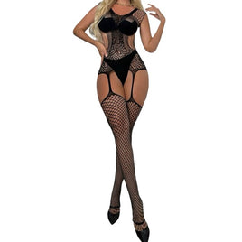 Classic Sexy Cut Out Fishnet Body Stocking Without Liner