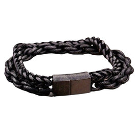 Men Stainless Steel Matte Chain Bracelet