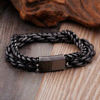 Men Stainless Steel Matte Chain Bracelet