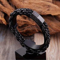 Men Stainless Steel Matte Chain Bracelet