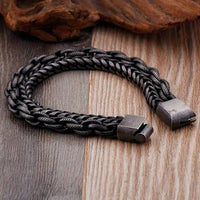 Men Stainless Steel Matte Chain Bracelet