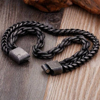 Men Stainless Steel Matte Chain Bracelet