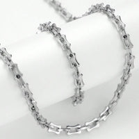 Stainless Steel Hollow Bone Joint Necklace & Bracelet Set