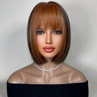 12 Inches Multicolor Synthetic Short Wig