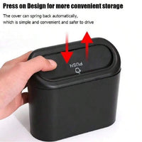 1 Pc Car Black Trash Can