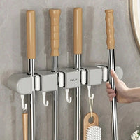 Bathroom Wall Mounted Mop & Broom Holder