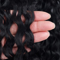 22 Inches Synthetic Long Curly Black Hair Extension