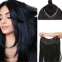 22 Inches Black Synthetic 4 Clips Long Extension