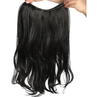 22 Inches Black Synthetic 4 Clips Long Extension