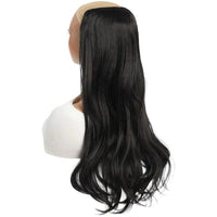 22 Inches Black Synthetic 4 Clips Long Extension