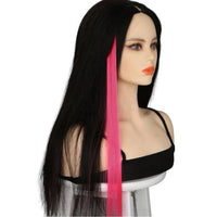 5 Pcs 20 Inches Hot Pink Synthetic Hair Extensions