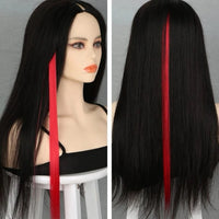 5 Pcs 20 Inches Red Synthetic Hair Extensions