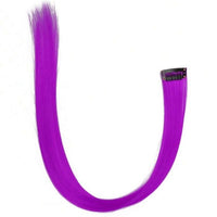 5 Pcs 20 Inches Purple Synthetic Hair Extensions