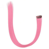 5 Pcs 20 Inches Hot Pink Synthetic Hair Extensions