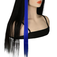 5 Pcs 20 Inches Royal Blue Synthetic Hair Extensions