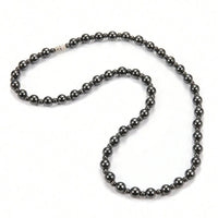 Unisex Stylish Simple Retro Magnetic Black Onyx Beaded Necklace